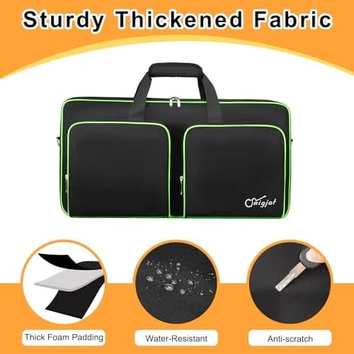 SNIGJAT DJ Controller Case for DDJ FLX4 / 400 / REV1, 21.5 x 11.5 x 2.5 inches | Protective Padded Bag with Accessory Pockets thumbnail 4