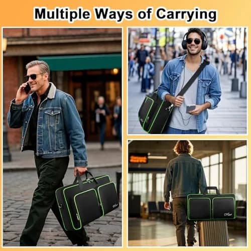 SNIGJAT DJ Controller Case for DDJ FLX4 / 400 / REV1, 21.5 x 11.5 x 2.5 inches | Protective Padded Bag with Accessory Pockets thumbnail 7