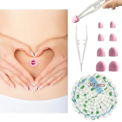 Josuyofo Belly Button Plug 8pcs Pink | Post-Surgery Support & Comfort (One Size) thumbnail 1
