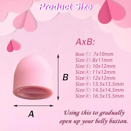 Josuyofo Belly Button Plug 8pcs Pink | Post-Surgery Support & Comfort (One Size) thumbnail 6