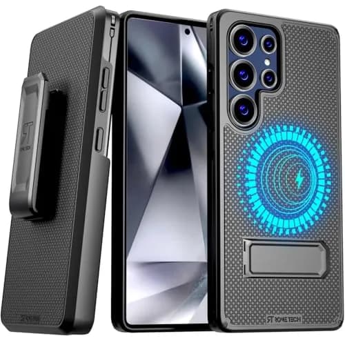 Rome Tech Designed for Samsung Galaxy S25 Ultra Case with Belt Clip Holster | Shockproof & Full Body Defender thumbnail 1