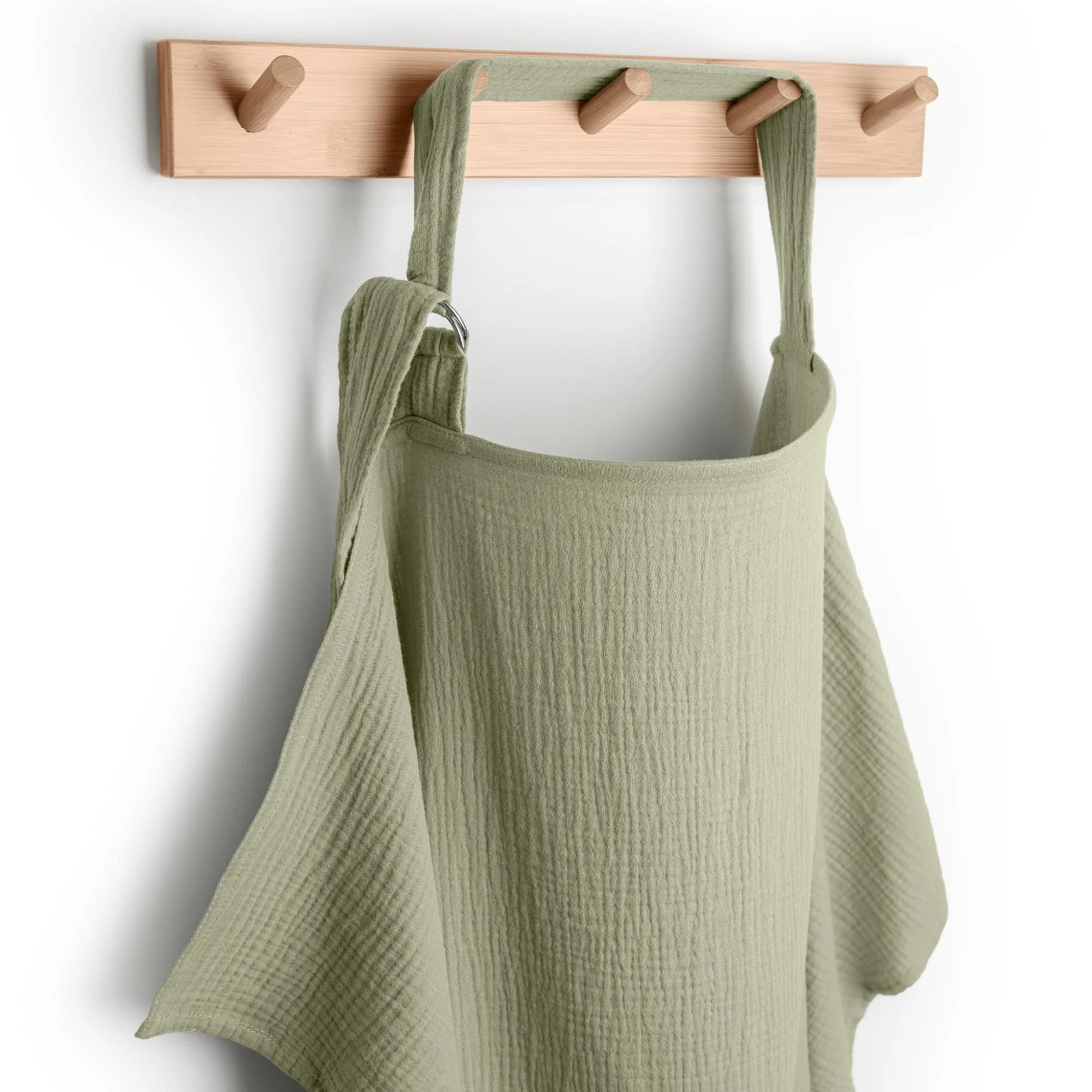 Comfy Cubs Muslin Nursing Cover Sage | Soft & Breathable Baby Nursing Scarf with Adjustable Neck Strap - Portable, Lightweight & Privacy Breast Feeding Cover - main product image