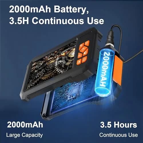 COOVIE Inspection Endoscope Camera 49.2Ft | 1080P HD Waterproof Sewer Borescope with Light thumbnail 7