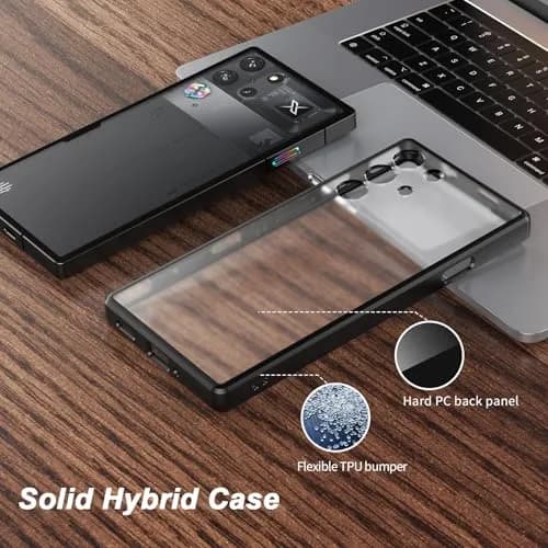 Foluu Slim Fit Case for ZTE Nubia Red Magic 10 Pro/Pro+ 2024 | Translucent Matte PC Back & TPU Bumper Protective Case thumbnail 5
