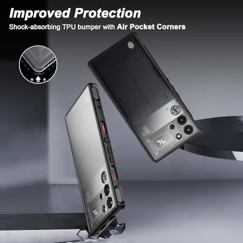 Foluu Slim Fit Case for ZTE Nubia Red Magic 10 Pro/Pro+ 2024 | Translucent Matte PC Back & TPU Bumper Protective Case thumbnail 6