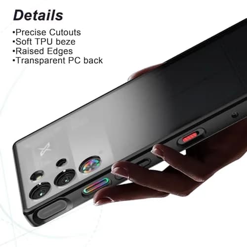 Foluu Slim Fit Case for ZTE Nubia Red Magic 10 Pro/Pro+ 2024 | Translucent Matte PC Back & TPU Bumper Protective Case thumbnail 3
