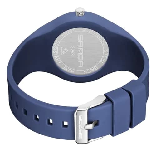 MASTOP Nurse Doctor Student Watch for Women and Men Waterproof Sports Watch with Easy-to-Read Luminous Dial 24-Hour Format Soft Silicone Strap (White Rose Gold) | Waterproof 3ATM thumbnail 5