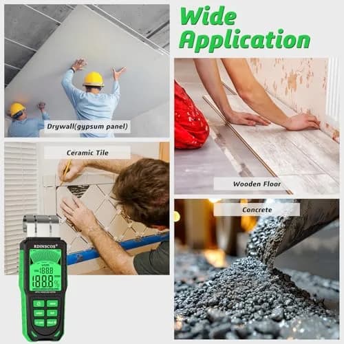 RDINSCOS Pinless Moisture Meter Non-Invasive Digital Moisture Detector | Accurate, Surface Scanning Tool for Wood & Walls thumbnail 5