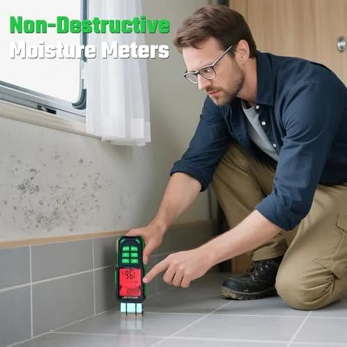 RDINSCOS Pinless Moisture Meter Non-Invasive Digital Moisture Detector | Accurate, Surface Scanning Tool for Wood & Walls thumbnail 3