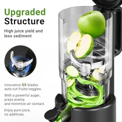 AAOBOSI Slow Cold Press Juicer Machine 54oz | 7-Stage Masticating Technology for Nutrient-Rich Juice thumbnail 3