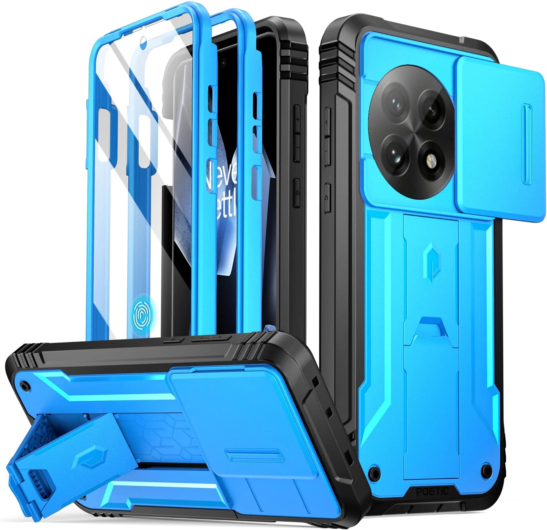 Poetic Revolution Case for OnePlus 13 5G | Full Body Shockproof with Slide Camera Cover & Screen Protector - main product image