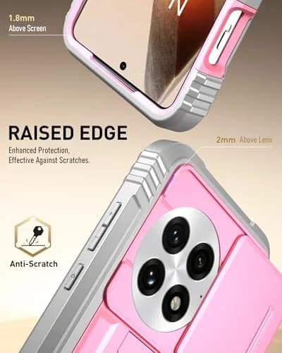 Poetic Revolution Case for OnePlus 13 5G | Full Body Shockproof with Slide Camera Cover & Screen Protector, Pink thumbnail 7