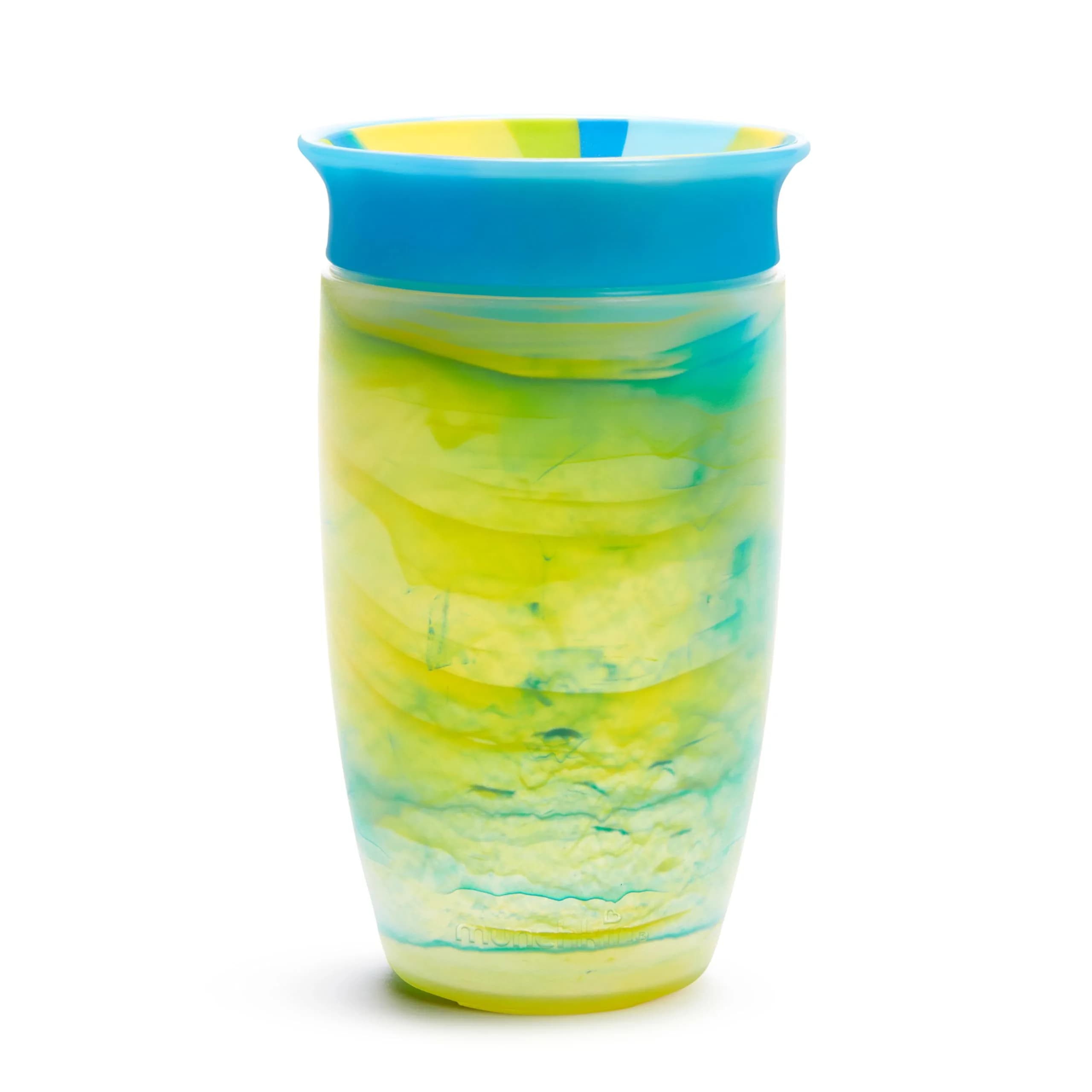 Munchkin Miracle 360 Tropical Swirl Sippy Cup 296ml (10oz) 2-Pack | Dentist-Recommended Spoutless Design — 2-Pack