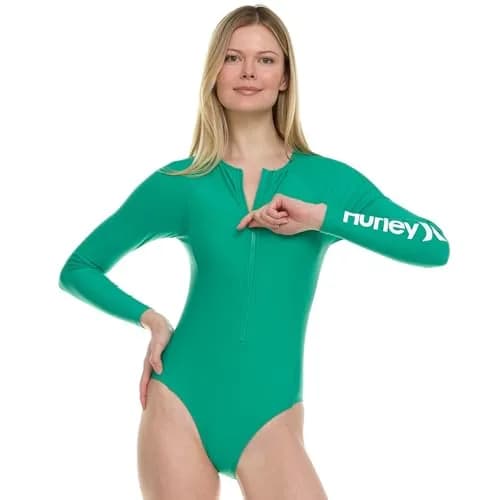 Hurley Women's Long Sleeve Swimsuit UPF 50+ | Sun Protection & Style (70-120 chars) thumbnail 2