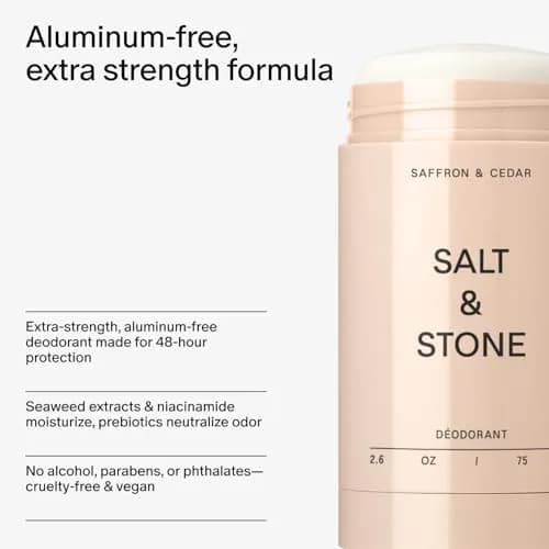 Salt & Stone Aluminum-Free Deodorant Saffron & Cedar 73.7g (2.6 oz) | Natural Odor Protection thumbnail 5