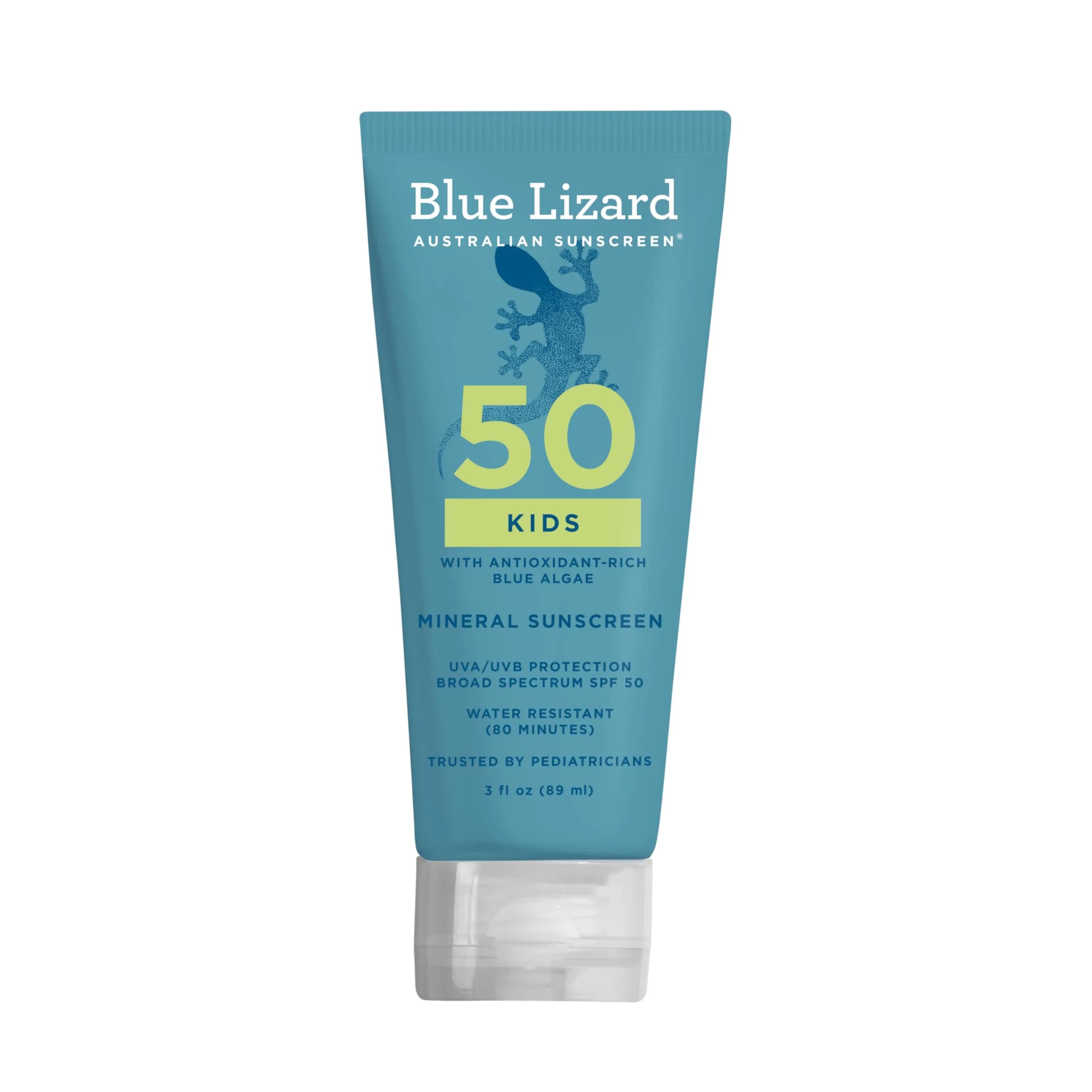 Blue Lizard Kids Mineral SPF 50 Sunscreen Lotion, 90ml (3 fl oz) | Mineral Sunscreen for Sensitive Skin - main product image