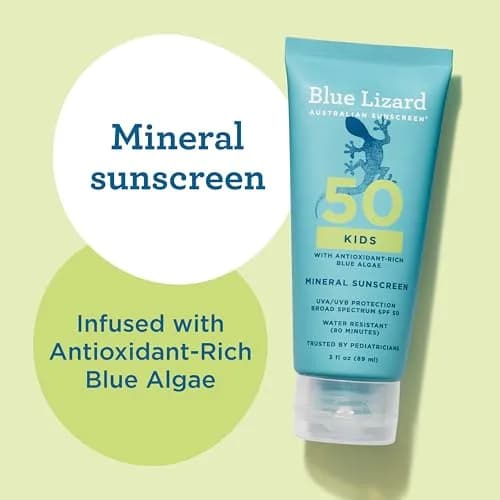 Blue Lizard Australian Kids Mineral Sunscreen Lotion SPF 50 89ml (3 fl oz) | Protects 98% UVB Rays thumbnail 4