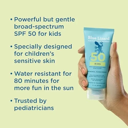 Blue Lizard Australian Kids Mineral Sunscreen Lotion SPF 50 89ml (3 fl oz) | Protects 98% UVB Rays thumbnail 2