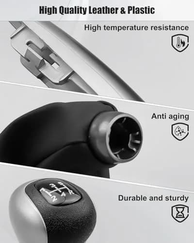AUGREX 5 Speed Manual Gear Shift Knob Set Fit for Honda Civic 2006-2011 | Complete Interior Upgrade thumbnail 3