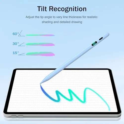 FOJOJO Stylus Pen for iPad 2018-2026 with LED Power Display | Fast Charge & Palm Rejection thumbnail 4