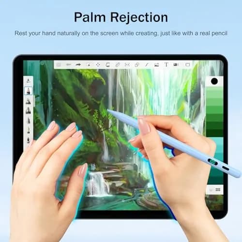 FOJOJO Stylus Pen for iPad 2018-2026 with LED Power Display | Fast Charge & Palm Rejection thumbnail 5