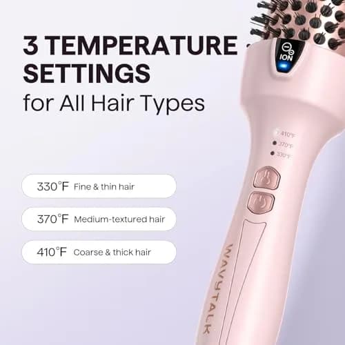 wavytalk Thermal Brush Blowout Express 1.5" Ionic Heated Round Brush | Salon-Quality Voluminous Blowouts thumbnail 7