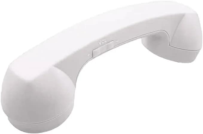 LIONSOUL Retro Bluetooth Handset with USB for Cell Phones & Computers - White - main product image