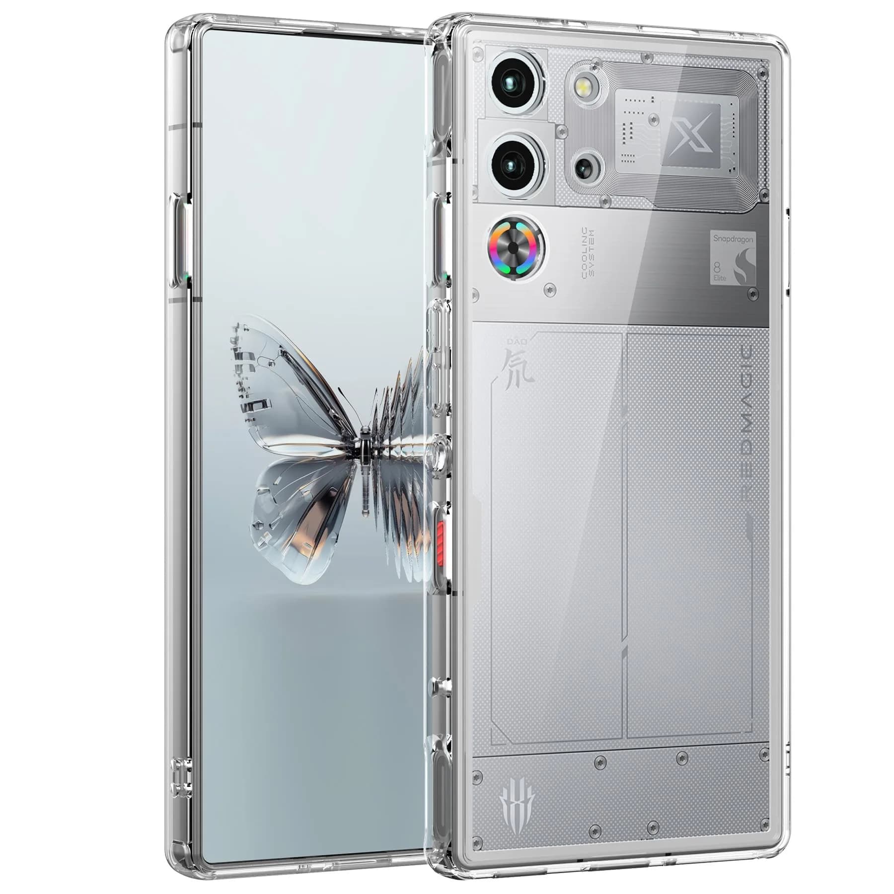 Cresee Crystal Clear Case for Red Magic 10 Pro/10S Pro (6.85'') | Hybrid Shockproof TPU Bumper Hard PC Back — Transparent