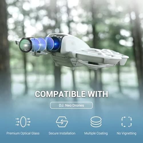 JJC Neo Drone CPL ND Filter Set, CPL ND8 ND16 ND32 Polarizing Neutral Density Filters Kit for DJI Neo Drone Fly More Combo, Multi Coated HD Optical Glass Filter with Lightweight Aluminum Frame thumbnail 4