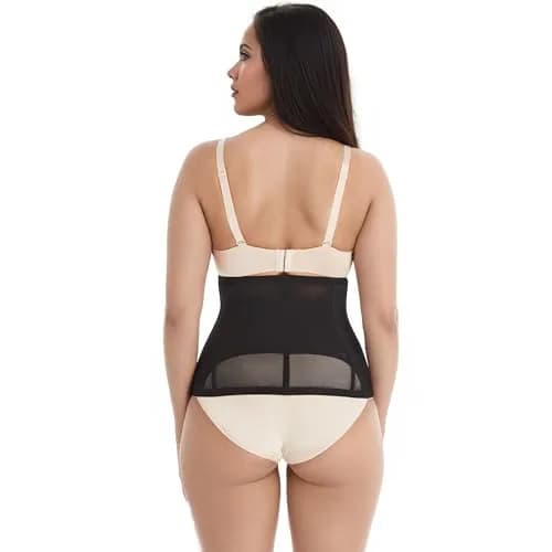 Voluptuosa Women's Waist Trainer Shapewear Black | Ultra-Firm Hourglass Corset thumbnail 3