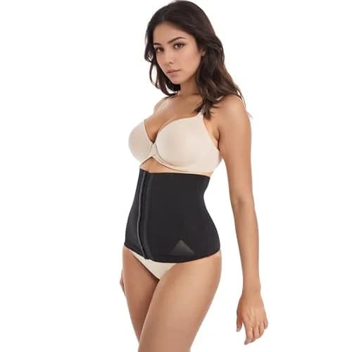 Voluptuosa Women's Waist Trainer Shapewear Black | Ultra-Firm Hourglass Corset thumbnail 4