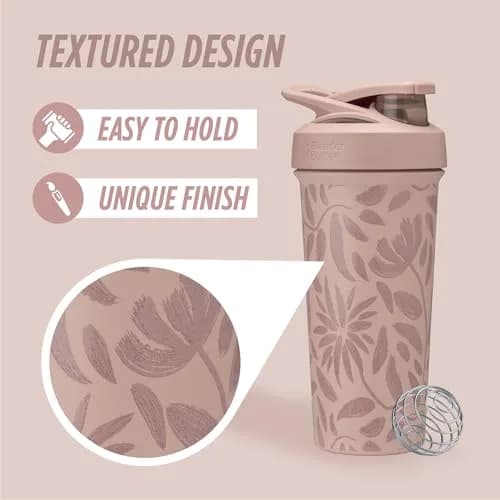 BlenderBottle Strada Sleek 750ml (25 oz) Stainless Steel Shaker Bottle | Vacuum Insulated for Cold Drinks thumbnail 2
