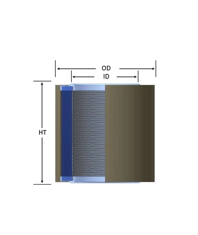 Solberg 10™ Replacement Paper Filter for Compressor 1-3/8" H x 4" OD (20-Pack) | 99% Efficient at 2 Micron thumbnail 8