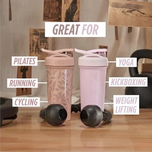 BlenderBottle Strada Sleek 25 oz Stainless Steel Shaker Bottle | Keeps Drinks Cold for Hours thumbnail 6