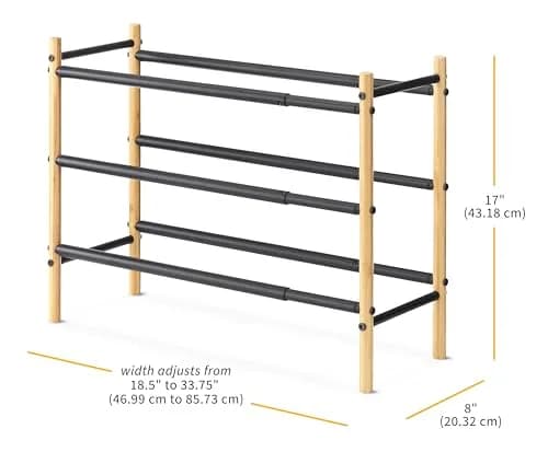 Whitmor 3-Tier Expandable Shoe Rack | Store up to 12 pairs of shoes in India thumbnail 6