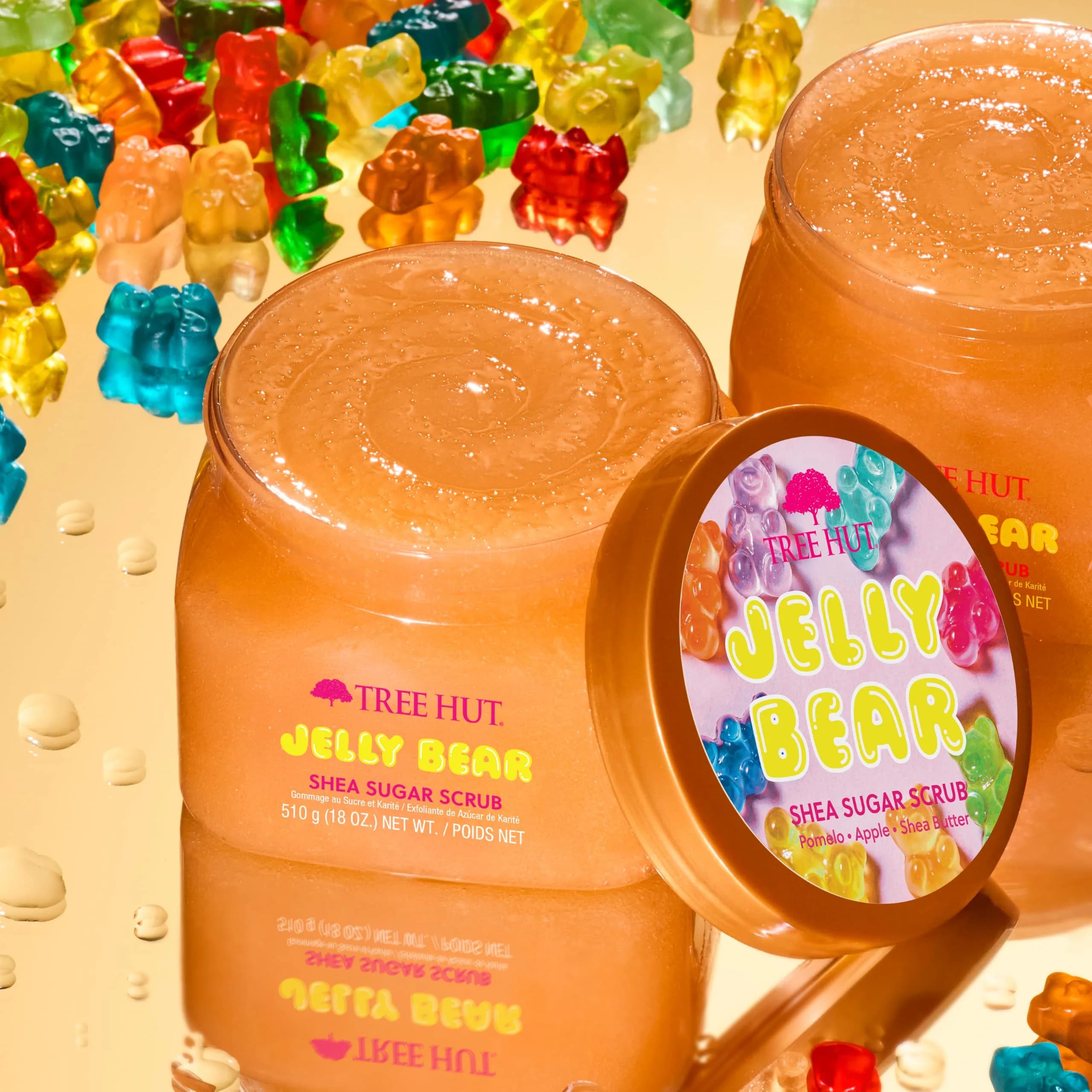 Tree Hut Jelly Bear Body Scrub 532ml (18 Oz) | Exfoliating Sugar Scrub with Shea Butter & Pomelo - view 2