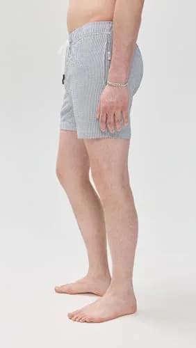 Onia Men's Standard Charles 5" Swim Trunk, DEEP Navy/White | Quick-dry, Durable Activewear (70-120 chars) thumbnail 4
