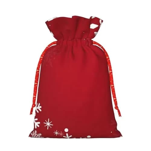 BXDEOOPWE Yeshua Star Of David Christmas Drawstring Bag 1 Count | Red Gift Bag for Christmas & Gifts thumbnail 2