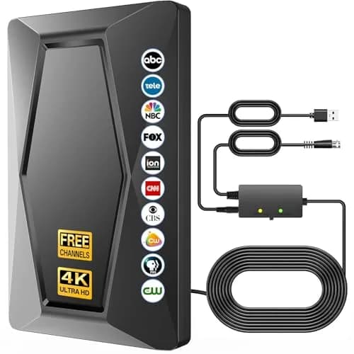 Fronguld TV Antenna Indoor Antenna for Smart TV 4K HDR | Long Range HD Digital Signal Booster thumbnail 1