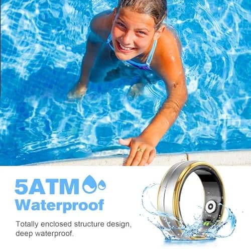 MagLoop Smart Ring Health Tracker for Men/Women | Sleep & Heart Rate Monitor, Waterproof, Fast Charging, Long-Lasting (Silver,10) thumbnail 5