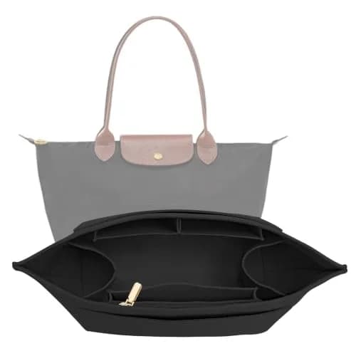LOUKAYCCI Purse Organizer Insert for Longchamp Le Pliage M | Felt Tote Bag Organizer with 8 Compartments thumbnail 1