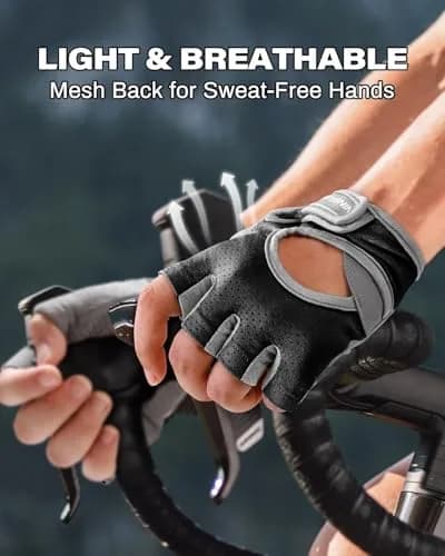 VINSGUIR Workout Gloves for Women and Men | Breathable & Padded Weight Lifting Gloves thumbnail 4