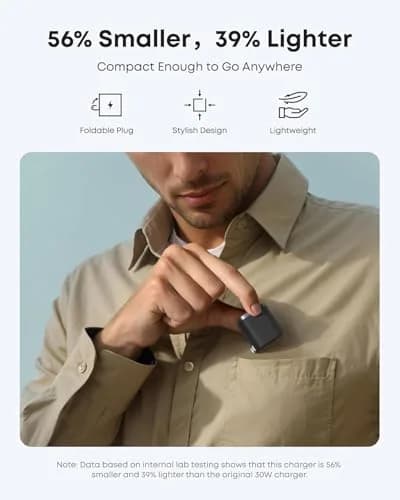 Anker Nano 45W USB-C Charger & 6ft Cable | 200-240V Fast Charging for iPhone, MacBook, Pixel thumbnail 5