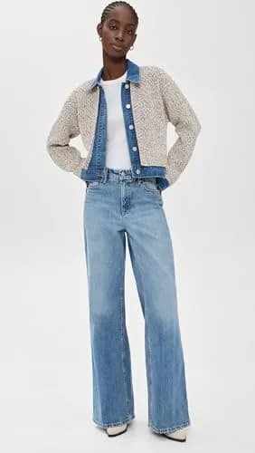 [BLANKNYC] Women's Happy Place Sweater, Multi Color, L | Ribbed Mock Neck, Cotton Blend, Casual Comfort thumbnail 5