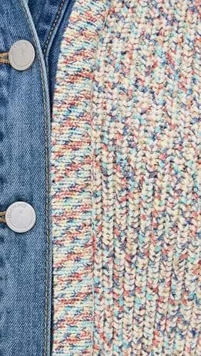 [BLANKNYC] Women's Happy Place Sweater, Multi Color, L | Ribbed Mock Neck, Cotton Blend, Casual Comfort thumbnail 6