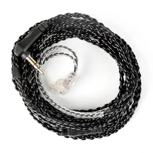 H HIFIHEAR KZ ZSN PRO Earphone Upgraded Cable 2M | 4N OFC Braided Twisted Replacement Wire thumbnail 1