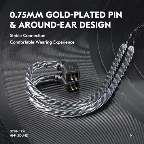 H HIFIHEAR KZ ZSN PRO Earphone Upgraded Cable 2M | 4N OFC Braided Twisted Replacement Wire thumbnail 5