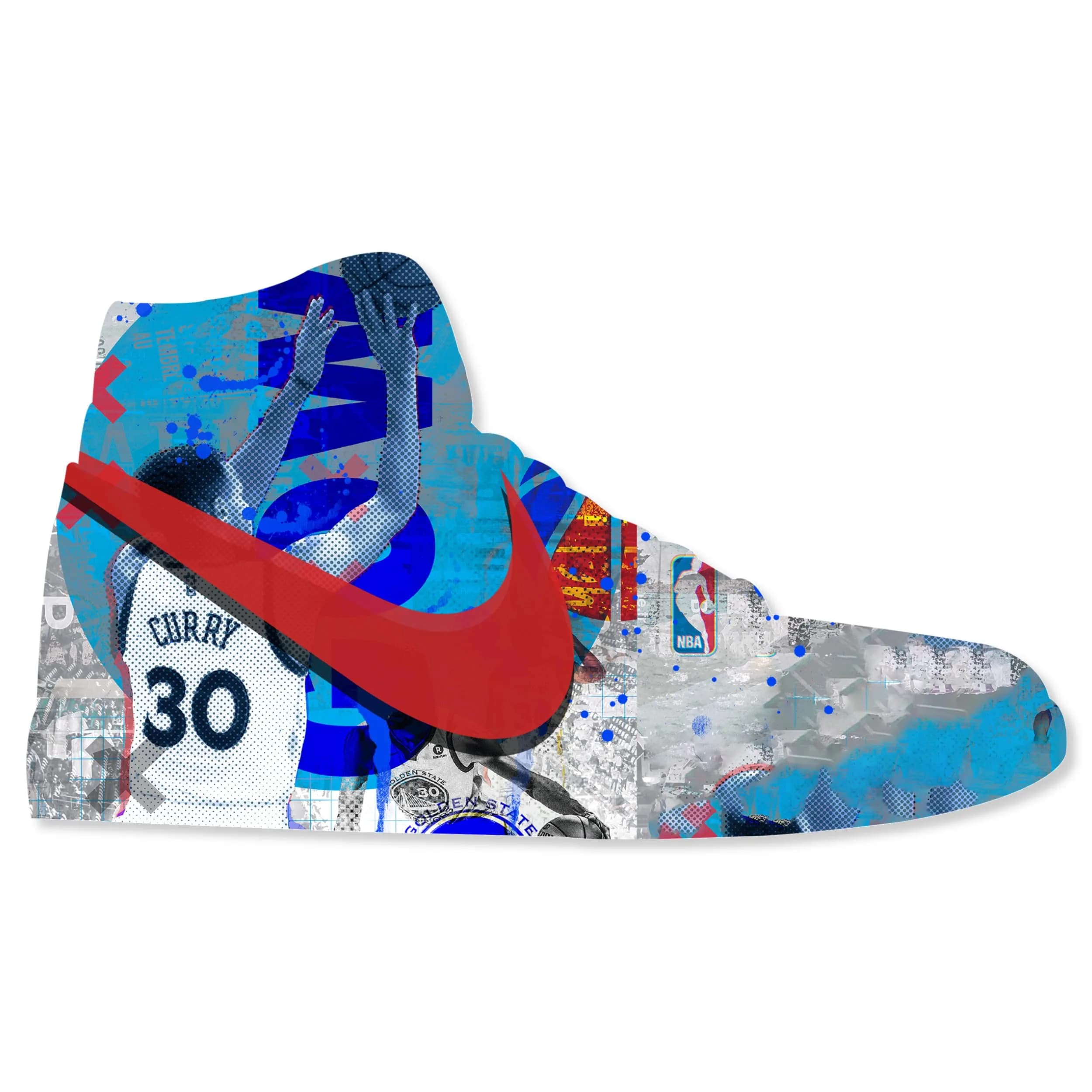 NotoriArt Retro Sneaker Acrylic Wall Art Die-Cut 19" x 10.5" | Street Art Sneaker Shape