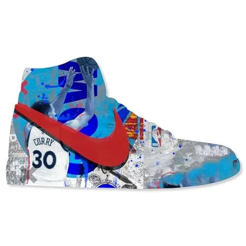 NotoriArt Retro Sneaker Acrylic Wall Art Die-Cut 19" x 10.5" | Street Art Sneaker Shape thumbnail 1
