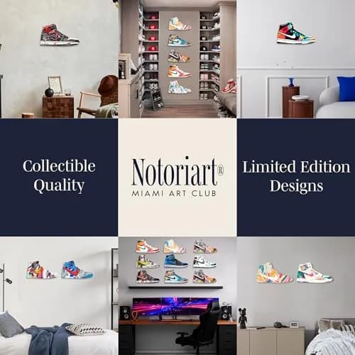 NotoriArt Retro Sneaker Acrylic Wall Art Die-Cut 19" x 10.5" | Icons Sneaker Shape thumbnail 7
